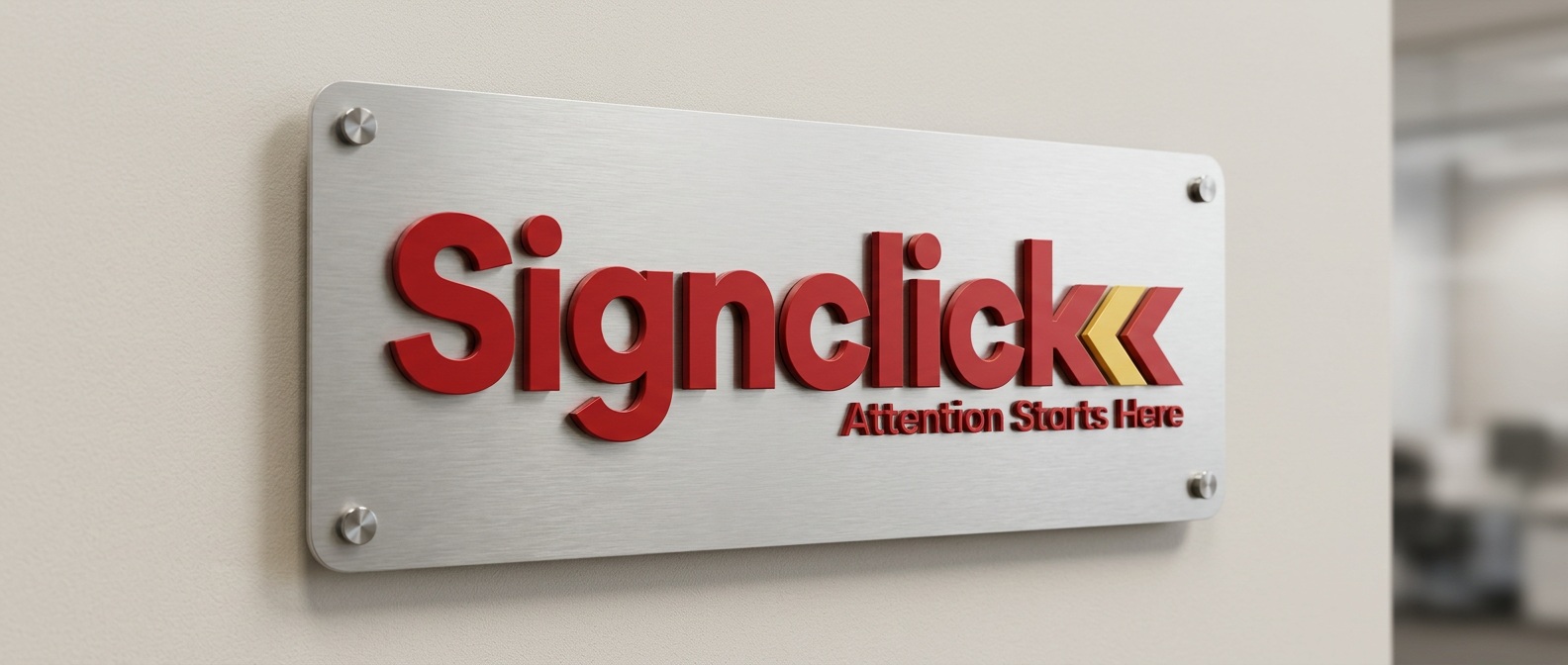 Company signage