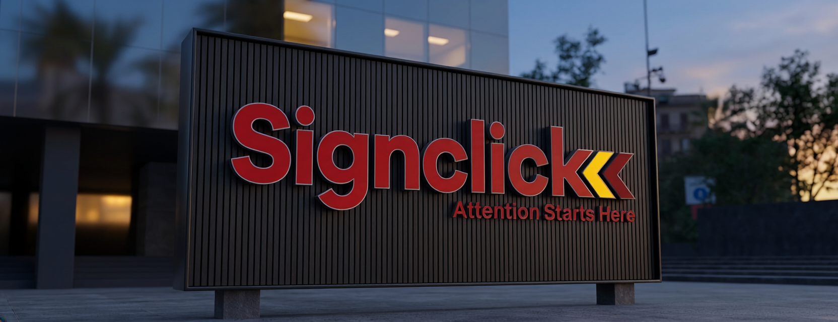 Custom fabricated logo signs